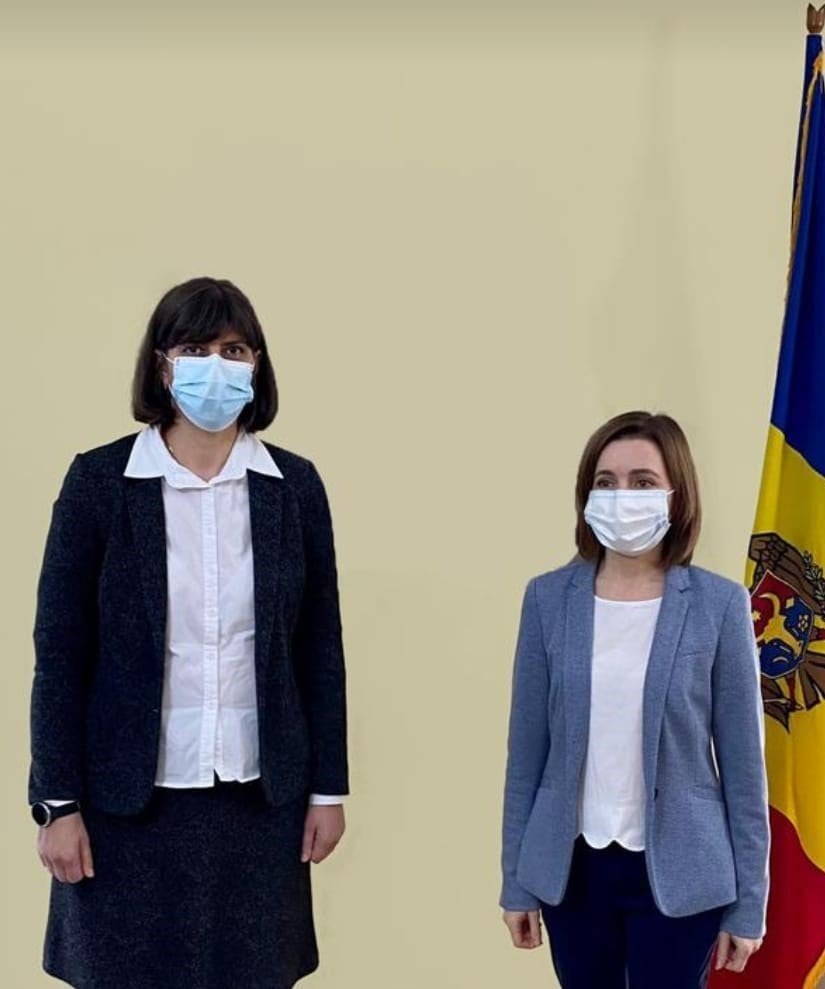 Maia Sandu a avut o întrevedere cu Laura Codruța Kövesi, Procuror-șef al Parchetului European